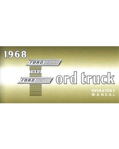 Operator's Manual/ 1968 F100 - F350