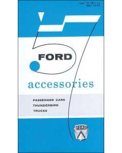 1957 Accessories Brochure, Full Size Car, Thunderbird and Truck