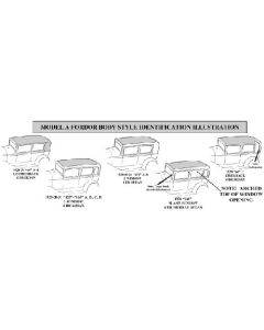 Model A Ford Body Wood Kit - Briggs Fordor Steelback 60C