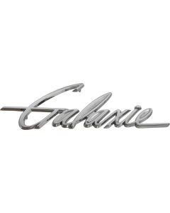 Trunk Lid Script  - Galaxie - Chrome - One Piece Script Nameplate