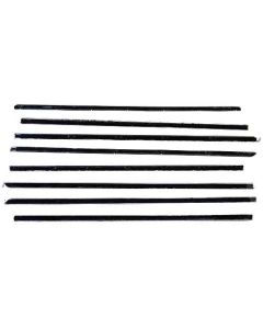 Belt Weatherstrip Kit - Doors & Rear Quarter Windows - 8 Pieces - Ford 2-Door Sedan