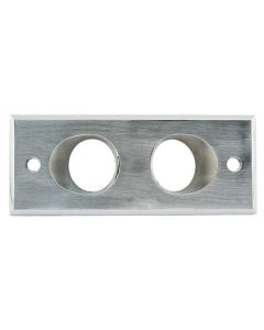 1961-1963 Ford Thunderbird Dome Light Assembly, Brushed Alum Housing, With 2 Ivory Plastic Lenses