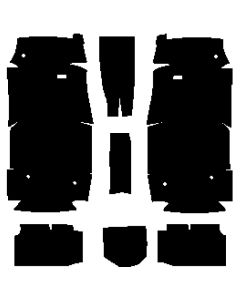 1961-1963 Ford Thunderbird Insulation Kit, Floor Kit, For Convertible