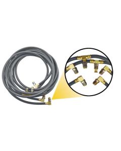 1961-1962 Ford Thunderbird Convertible Top Hose Set, 5 Pieces, For 2-1/4 Diameter Trunk Lid Lift Cylinders, Used Thru Early 1962