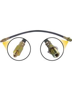 1961-1964 Ford Pickup Truck Front Brake Hose - 18-5/16 Long IncludingThreads - F100