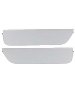 1961-66 Ford Pickup Sun Visors, New Style, Off-White Corinthian Grain Vinyl