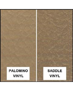 Ford Pickup Truck Bench Seat Cover Set - Ford F100 StandardCab With 2 Wheel Drive - Palomino Ford Grain Vinyl With Saddle Ford Grain Vinyl Inserts