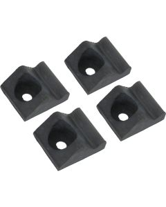 1962-63 Ford Falcon, Mercury Comet, Ranchero Hood Bumpers - Black Rubber Molded Over Metal Base - On Hood - Set Of 4