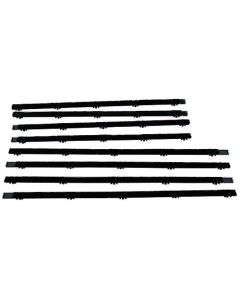 Belt Weatherstrip Kit - Front & Rear Doors - 8 Pieces - 4 Door Sedan