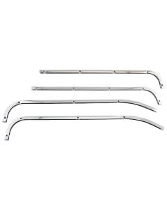 1961-1963 Ford Thunderbird Door Panel Retainer Set, 4 Pieces, Chrome