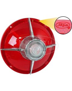 Tail Light Lens - With Backup Lens - Bright Accent On Lens -FoMoCo Logo