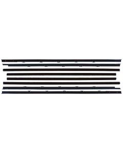 1963 Ford Galaxie 500 2 Door Hardtop Fastback Body Style 63B Belt Weatherstrip Kit - Doors & Rear Quarter Windows - 8 Pieces