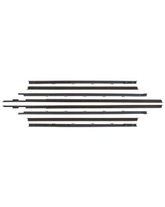 1963 Ford Galaxie 500XL 2 Door Hardtop Notchback Belt Weatherstrip Kit - Doors & Rear Quarter Windows - 8 Pieces