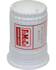 Fuel Pump Canister/ White With Red Lettering