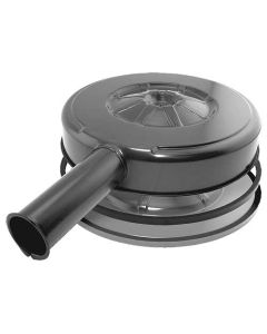 Air Cleaner Assembly - Round - Reproduction - Black With Foam Seal & Rubber O Ring - 6 Cylinder
