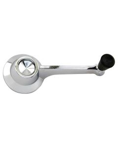 1965 Fairlane Window Crank Handle - Black Knob - Front For All 2-Doors, Front & Rear For All 4-Door Sedans & Station Wagons