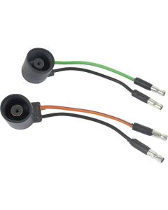 Tail Light Extension Wires - Green and Orange Left Side Pigtails - Blue and Orange Right Side Pigtails