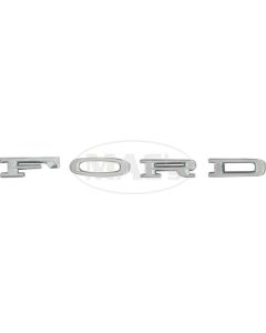 1964 Fairlane Hood Or Trunk Letters - FORD - Chrome - With Hardware
