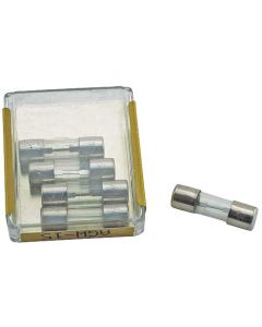 1964 Ford Thunderbird Glass Tube Fuses, AGW-15, Set Of 5