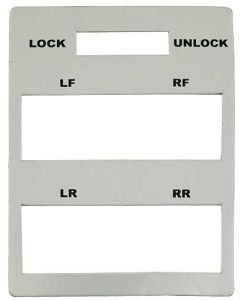 Power Window Switch Plate Insert/ 1964-1966 Bird
