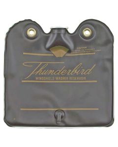 1964-1965 Ford Thunderbird Windshield Washer Bag, Black With Gold Letters, With Screw On Cap
