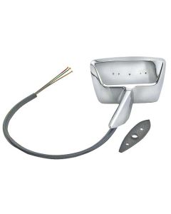 1964-1966 Ford Thunderbird Left Outside Rear View Mirror With Remote Control