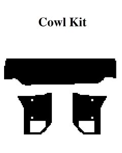 1964-1966 Ford Thunderbird Insulation Kit, Cowl Kit, For Coupe