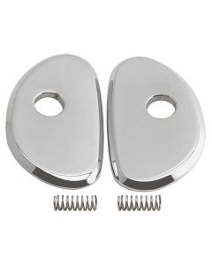1965-1966 Mustang Pony Interior Inside Door Handle Escutcheons, Pair