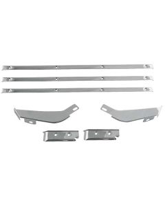1964-1966 Thunderbird Chrome Door Panel Retainer Set, 8 Pieces