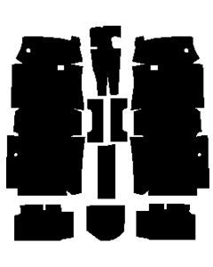 1964-1966 Ford Thunderbird Insulation Kit, Floor Kit, For Convertible