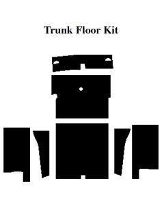 1964-1966 Ford Thunderbird Insulation Kit, Trunk Floor Kit, For Convertible