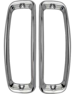 Tail Light Bezels - Polished Stainless Steel