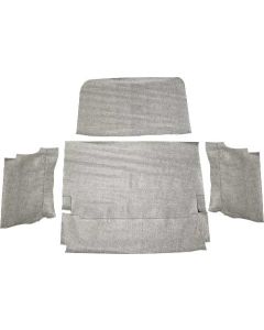 Trunk Mat/ Fleece/ # 26 Black & Gray Basketweave