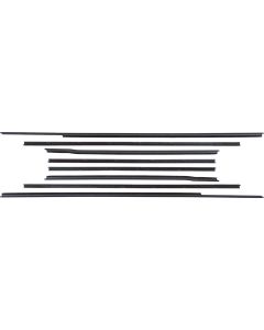 Full-Size Ford Belt Weatherstrip Kit, 2-Door Hardtop & Fastback, 8-Piece, 1965-1966