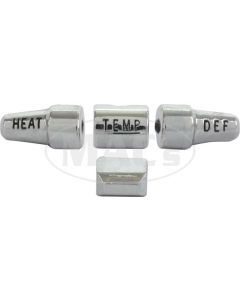 1964-1966 Mustang Heater and A/C Control Knob Set