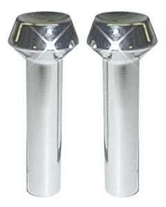 Door Lock Button/ Chromed Plastic