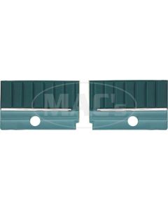 Quarter Trim Panels - 2 Tone Turquoise L-2929 With L-3097 Inserts