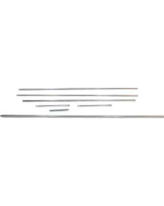 1965 Ford Thunderbird Body Side Moulding Kit, 8 Pieces, Stainless Steel