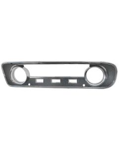 1964-1965 Mustang Instrument Bezel with Black and Chrome Finish