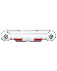 Instrument Bezel Lens - With Warning Lights - Clear With Chrome Dial Centers - For Vehicles With Alternators - Falcon