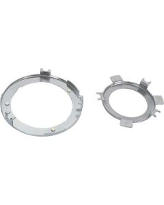 1965-1966 Mustang Woodgrain Steering Wheel Horn Ring Contact Plate Set, 2 Pieces