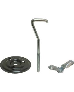 1965-1966 Mustang Spare Tire Hold Down Kit with J-Hook, 3 Pieces