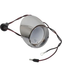Backup Light Body & Socket/ Left Side/ 65-66 Mustang