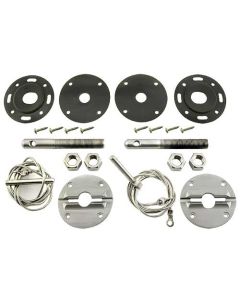 Hood Pin Kit/ Aftermarket/ Billet Aluminum