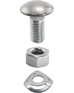 1966-77 Ford Bronco Bumper Hardware Kit, Front And Rear-28 Pieces