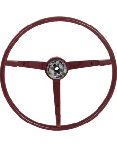 1965 Mustang 3-Spoke Steering Wheel for Cars with Alternator, Red