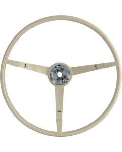 1965-1966 Mustang 3-Spoke Steering Wheel for Cars with Alternator, White