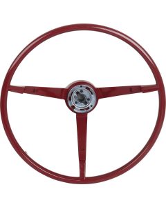 1964 Mustang 3-Spoke Steering Wheel for Cars with Generator, Red