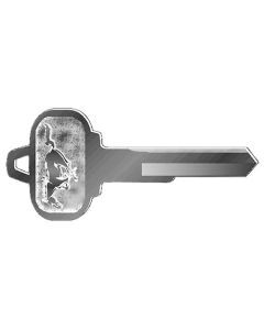 1964-1966 Mustang Single-Sided Pony Key Blank for Trunk and Glove Box