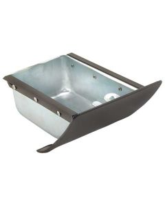Dash Mounted Ash Tray Assembly - Zinc Plated Housing - BlackPainted Front